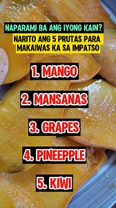 9.7K views · 24 reactions | Impatso! 5 prutas para makaiwas sa impatso #impasto #healthbenefits #reelsvideoシ #naturalremedies #halamanggamot #healthtips #healthylifestyle #healthyfood #healthyliving #healthcare #health #everyonehighlightsfollowers #amysernal #AwarenessSavesLives | Amy Sernal | Facebook