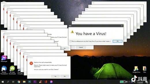 Windows 10 Crazy Error（3分钟）