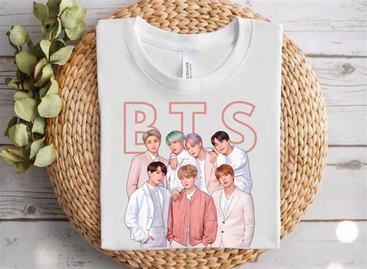 Bangtan Boys BTS T-shirt, K-pop ARMY Fan Gift - Etsy