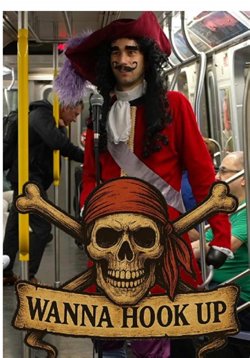 Pirate Comedy on the Subway: Captain Hook's Stand-Up