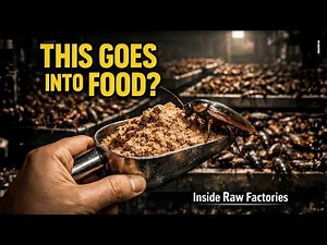 Inside Raw Factories: How Cockroaches Become Protein Powder (Hidden Food Chain)