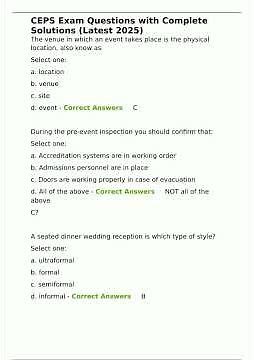 CEPS Exam Questions with Complete Solutions Latest 2025pdf
