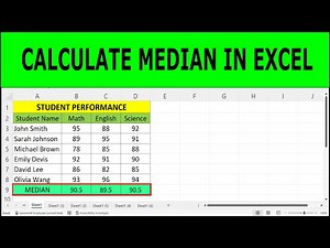 How to Calculate Median in Excel | how to find median in excel | median in excel | median excel
