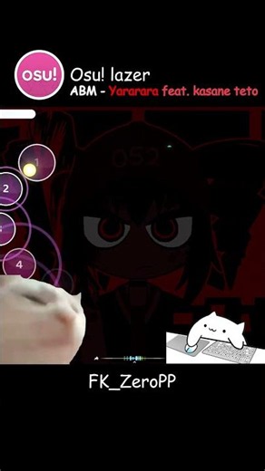 I'm actually keeping up! #osu #vocaloid #kasaneteto #rhythmgame