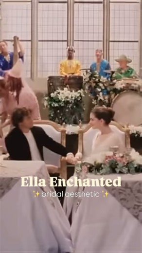 Sophia Pierre on Instagram: "Ella Enchanted-core 👑🪄💍 bridal gown, 2nd look, reception dress, little white dress, elopement, antibride, wedding planning, party dress, fairytale wedding, garden party, bardcore, medieval fantasy, cinderella story, storybook romance, princess diaries, anne hathaway, the devil wears prada, early 2000’s movies, inspo, pinterest aesthetic, girly girl, girl’s girl"