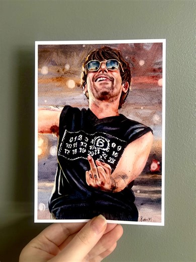 One Direction Louis Tomlinson Inspired 5"x7" Art Print - Etsy