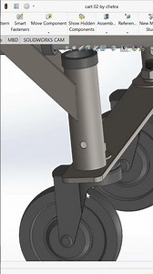 Design cart by SOLIDWORKS #3dsoftware #solidworksdesign