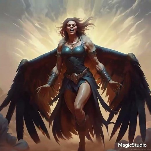 "Harpy", an AI video made as art therapy #ai #aiart #arttherapy #aivideo