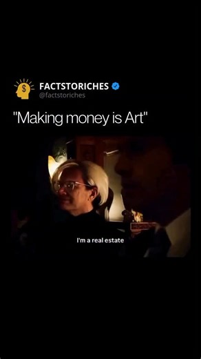 Business | Wealth | Entrepreneurship on Instagram: "This scene from the 2024 film The Apprentice illustrates a unique crossover between the worlds of high-end art and high-stakes business. It features a young Donald Trump meeting the legendary Andy Warhol, who famously declared that “making money is art.” This cinematic moment highlights the philosophical intersection where creative expression meets commercial success, suggesting that a well-executed business strategy can be just as much of a ma