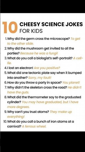 10 Funny Science Jokes for Kids | Hilarious Puns & Riddles #ScienceJokes #KidsFun