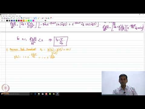 Lec20: Second Order Systems- Part 2 #swayamprabha