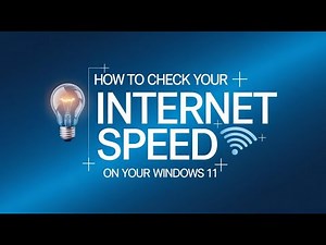 How to Run an Internet Speed test on your Windows 11 PC/Laptop