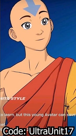 *NEW* Aang Skin - Fortnite X Avatar The Last Airbender - Avatar Set