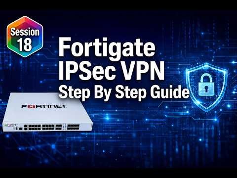Fortigate IPSec VPN Step By Step Guide | Fortinet Firewall Training Series