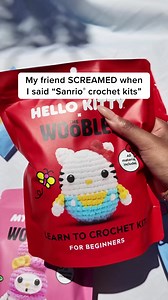 176K views · 37 reactions | THIS is the ultimate Hello Kitty fan gift!! Learn to crochet your favorite characters or give the best crafty gift ever! | The Woobles | Facebook