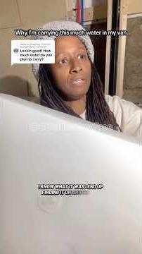 My EXACT water tank and capacity | 50+ Black Woman Van Life