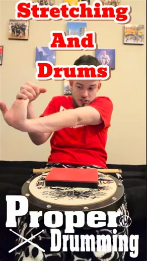 Proper Drumming | Stretching and a proper warmup are vital to preventing injury as drummers! Here’s a few extra stretches you can add in your warm up to... | Instagram