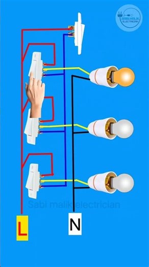 Four way switch connection #switch #diy #shorts