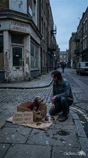 Unseen Humanity: A Keanu Lookalike Kneels in the Dirt to Comfort a Forgotten Soul