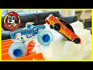 MONSTER TRUCKS VS RACE CARS 🏎️ FASTEST & FUNNIEST Downhill Race Compilation