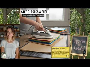 ✂️ Step-by-Step Fusing Guide DIY Plastic Bag Fabric