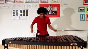 Super Mario Bros. on Marimba (with 4 Mallets) by Aaron Grooves | Music