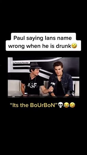 Paul Wesley Saying Ian Somerhalder’s Name Wrong tiktok tvdfedit
