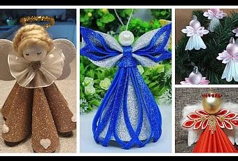 Angelitos colgantes en foami para decorar el árbol navideño - Paperblog