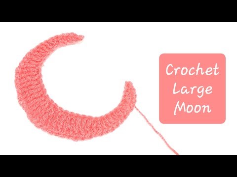 Crochet Large Moon | Ramadan Decoration | Crochet With Samra