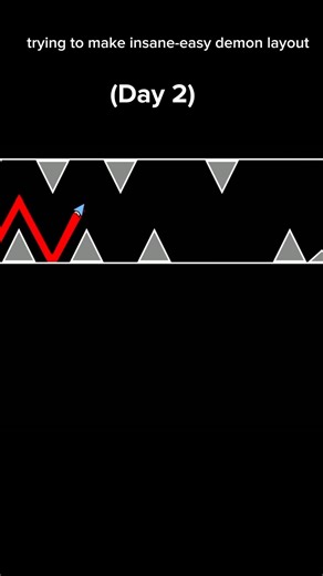 trying to make insane-easy demon layout part 2 #geometrydash #layout