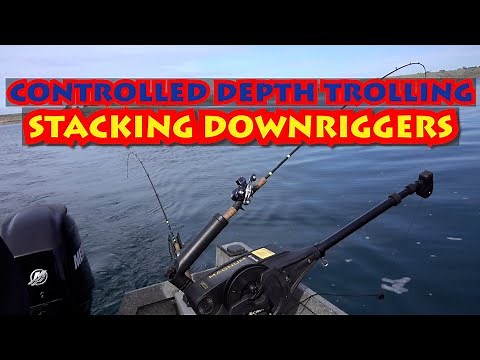 Controlled Depth Trolling for Trout; Toplining & Setback (Stacking Downriggers