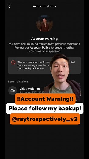 Follow my backup at @Another Ray 🍉 in case something happens to my main account. Thank you!!