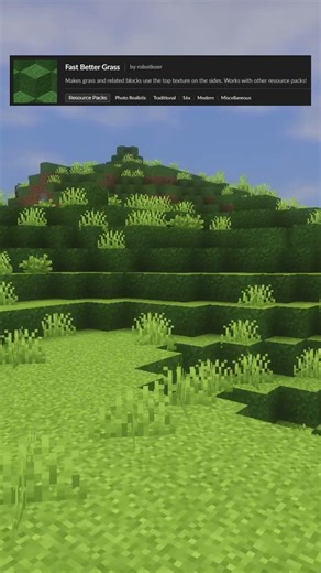 Minecraft Fast Better Grass