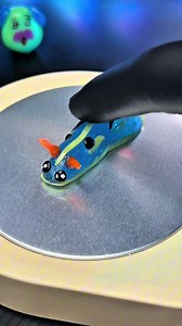 おゆプラでウミウシの作り方｜透明クレイで簡単スライム工作
