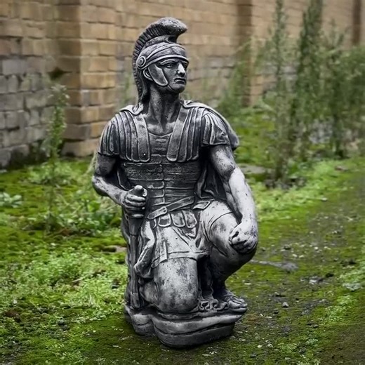 Concrete Roman Soldier Statue Historic Garden Decoration Outdoor Greek Sculpture Ancient Rome Figurine Yard Art Home Sculpture Lawn Ornament - Etsy