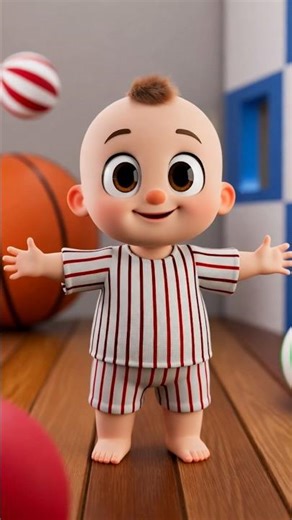 Baby Plays with Balls | Fun Sports & Colors Cartoon for Toddlers | Learning Game Time #kids #cartoon