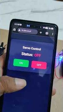 Servo motor controller with Node Mcu using web browser
