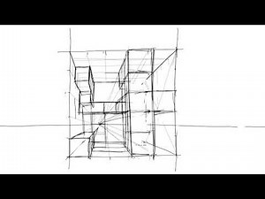 Zeichnen - Würfel in einer Zentralperspektive