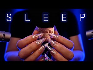 ASMR Slow Gentle Tapping and Scratching💜 (No Talking) 💜9Hrs for Deep Sleep