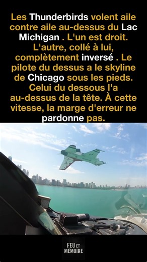 Un vol droit, l'autre inversé : les Thunderbirds aile contre aile sur Chicago