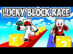EXTREME MINECRAFT LUCKY BLOCK RACE!!