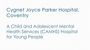 Dragon Ward, Cygnet Joyce Parker Hospital’s new CAMHS low secure service is due to open in early February. In this short video key members of the team introduce the services and facilities at the hospital. | Cygnet Group