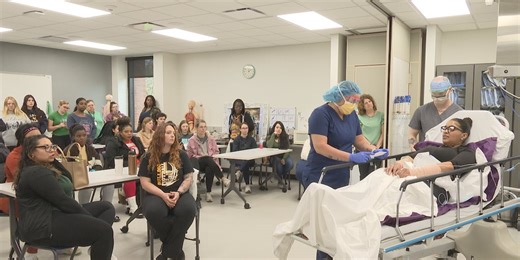 Students get real-world experience during healthcare simulation