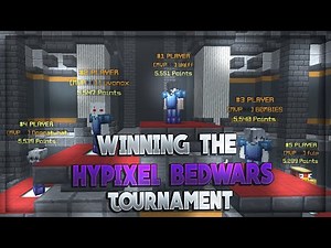 winning the hypixel bedwars tournament (w/ Wqlff, Luvonox & Dogcatwhat)