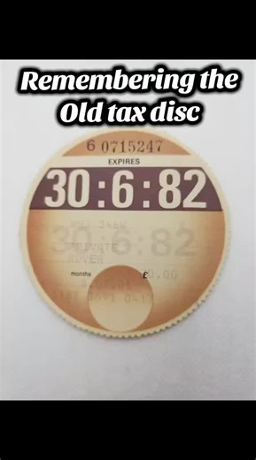The Nostalgia of the Tax Disc: A Retro Memory