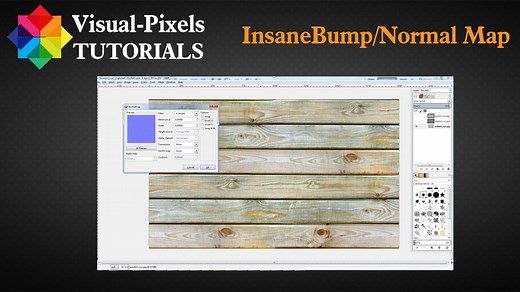 Gimp Tutorial - How to use the Normal Map and Insane bump plugin in Gimp