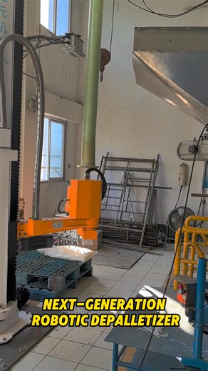 Next Generation Robotic DePalletizer 😎 #depalletizing #palletizer #depalletizer #automation #robot #palletizing #robotics #stacking | Industrial Robot BeiYuan