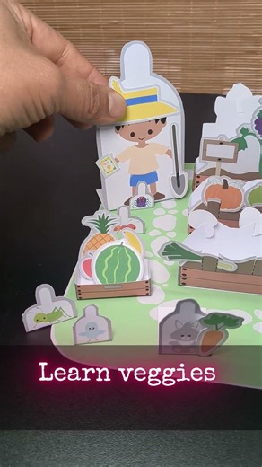 Vegetable Garden Printable Craft for Kids 🌱