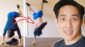 Aria tries to pull off the trending challenge of putting on a t-shirt while doing a handstand! If you want to give it a try, be sure tag Aria at https://www.instagram.com/ariainthavong/ SPECIAL THANKS TO: Jack Dytrych https://www.instagram.com/jdytrych22/ https://www.instagram.com/jacktdphoto/ and Tara Laferrara https://www.instagram.com/taralaferrara/ https://www.taralaferrara.com/ | BuzzFeed Video
