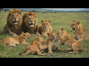 Lion Brothers Protecting Their Family and Territory — A Day in Their Life | Travins World
